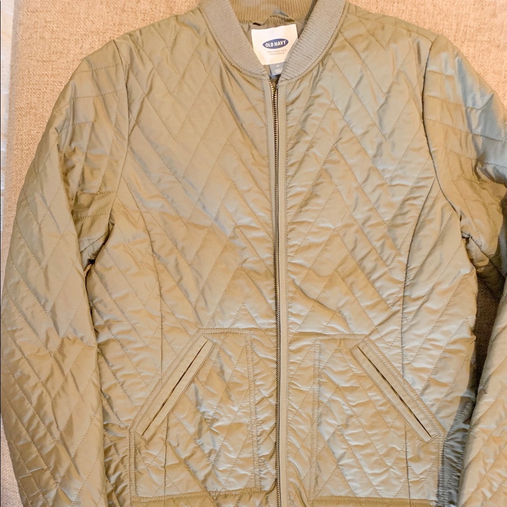 Olive quilted jacket